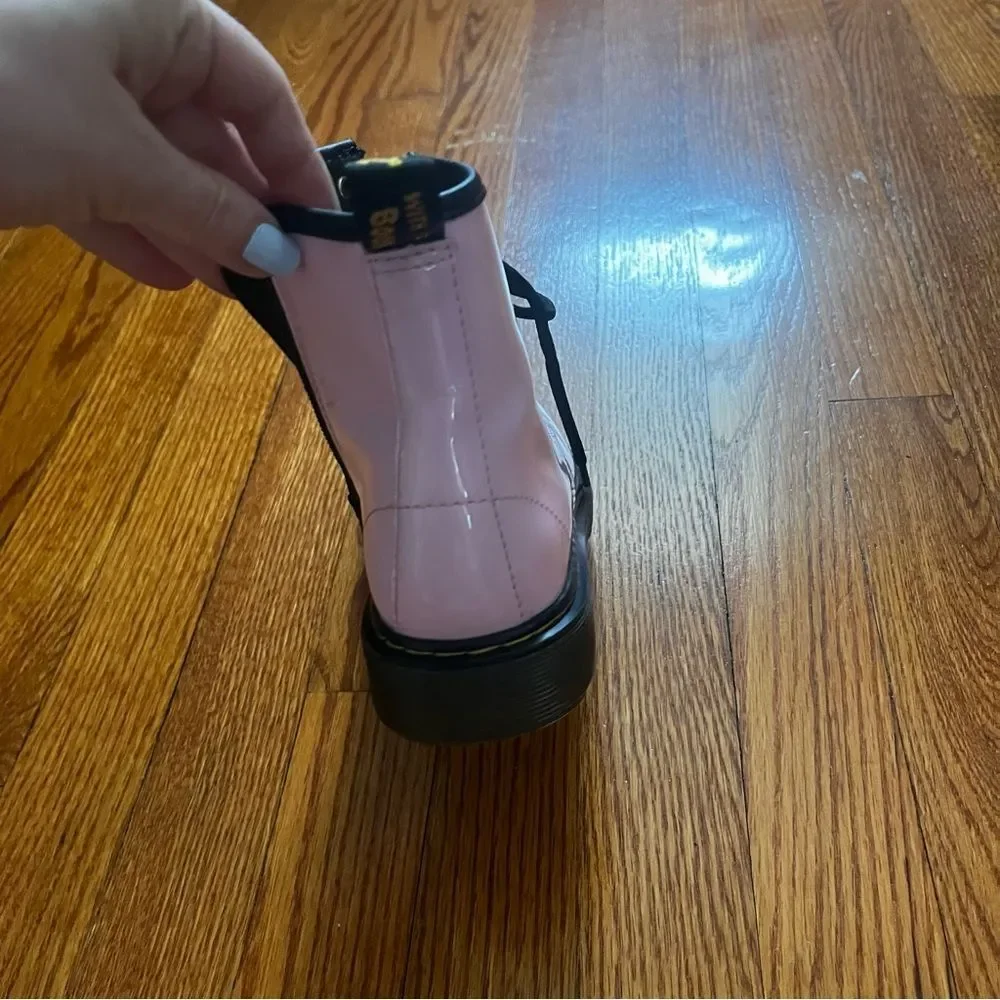 Girls doc Marten pink boots shoes size 4